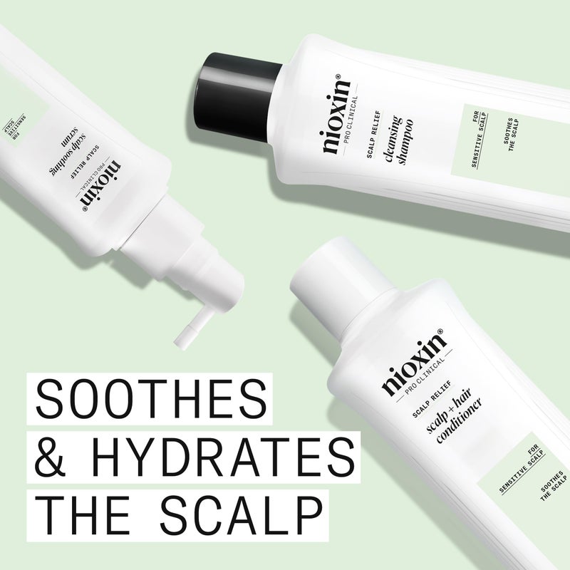 NIOXIN Scalp Relief Scalp Soothing Serum | Leave-in Treatment for Sensitive Scalp| Made with Aloe Vera and Vitamin E | 3.3 Fl Oz - Image 3